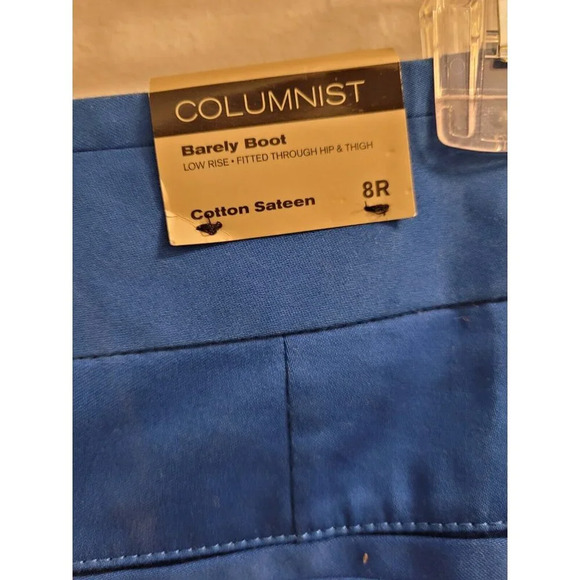 Express Womens Columnist Barely Boot Royal Blue Pants Size 8 - Picture 10 of 14